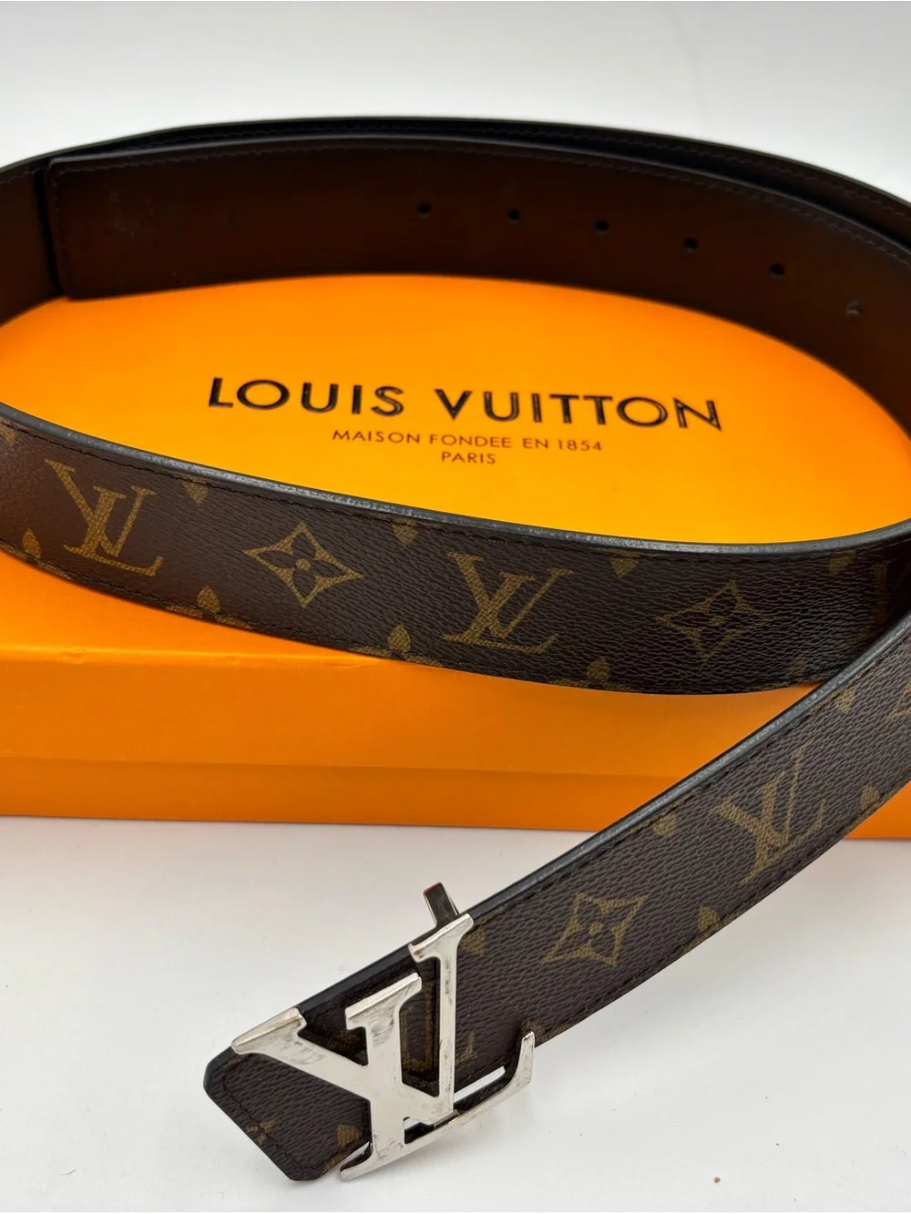 Louis Vuitton LV Initiales Monogram Leather 40mm Belt Size 100/40